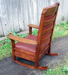 View of back of chair.